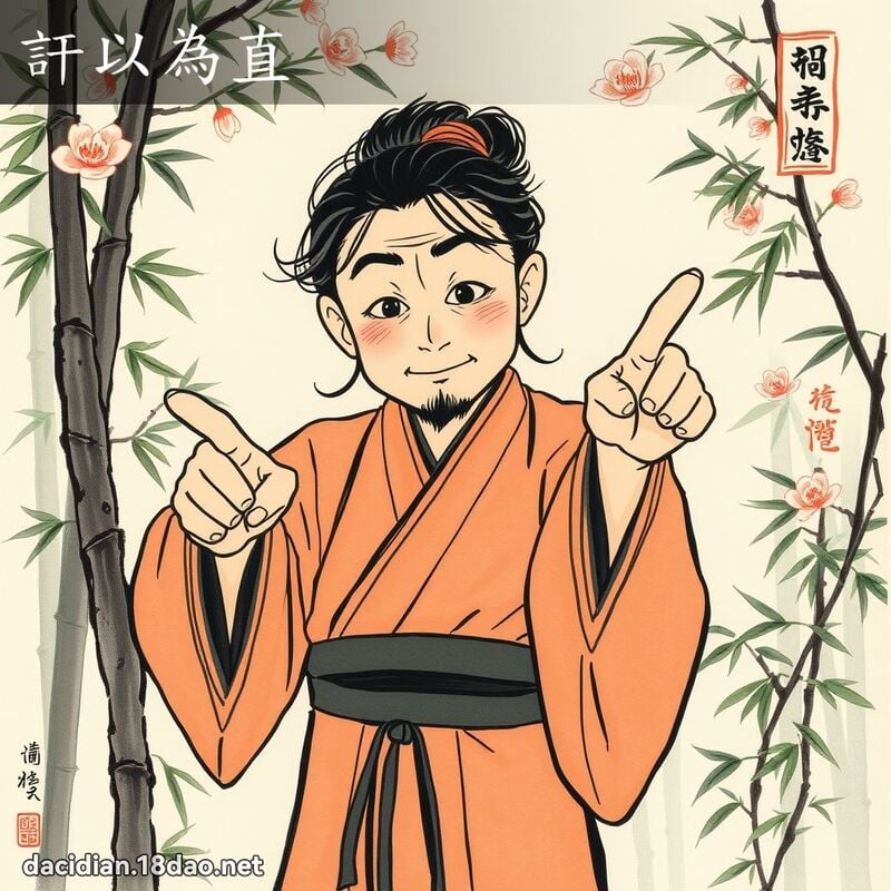 訐以为直 配图