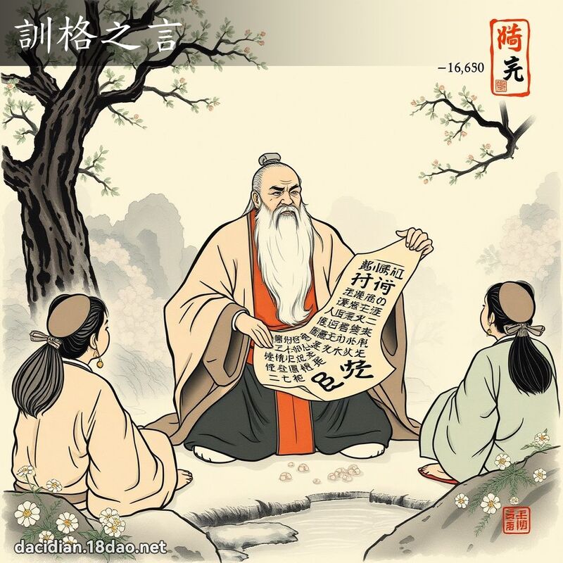 训格之言 配图