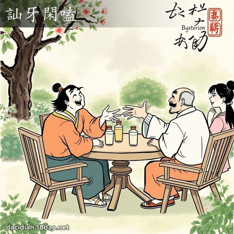 訕牙闲嗑 配图