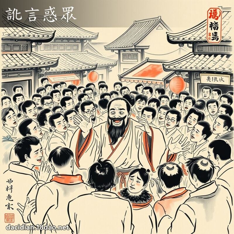 讹言惑眾 配图