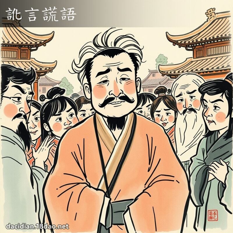 讹言谎语 配图