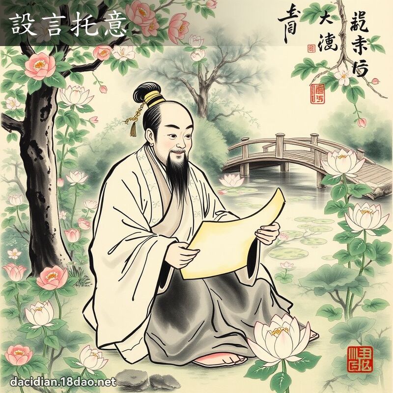 设言托意 配图