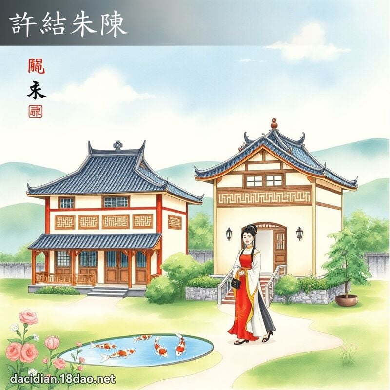 许结朱陈 配图