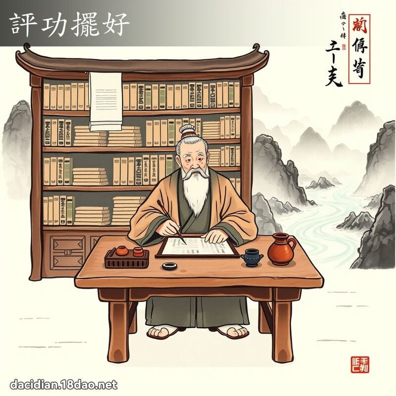评功摆好 配图