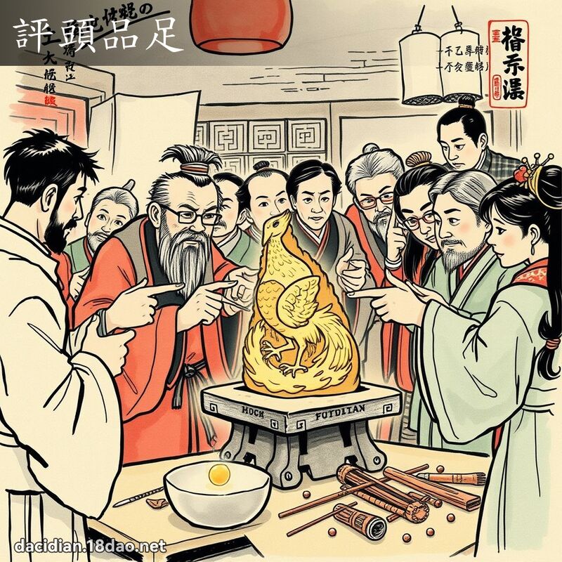 评头品足 配图