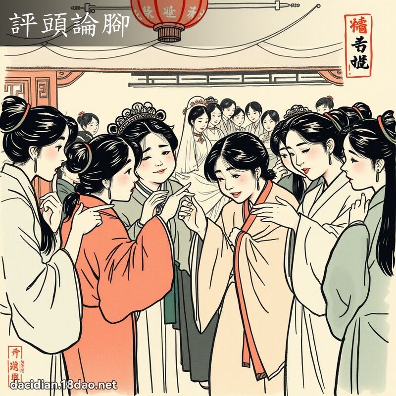 评头论脚 配图