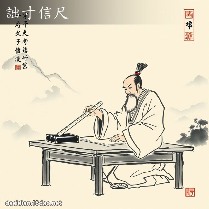 詘寸信尺 配图
