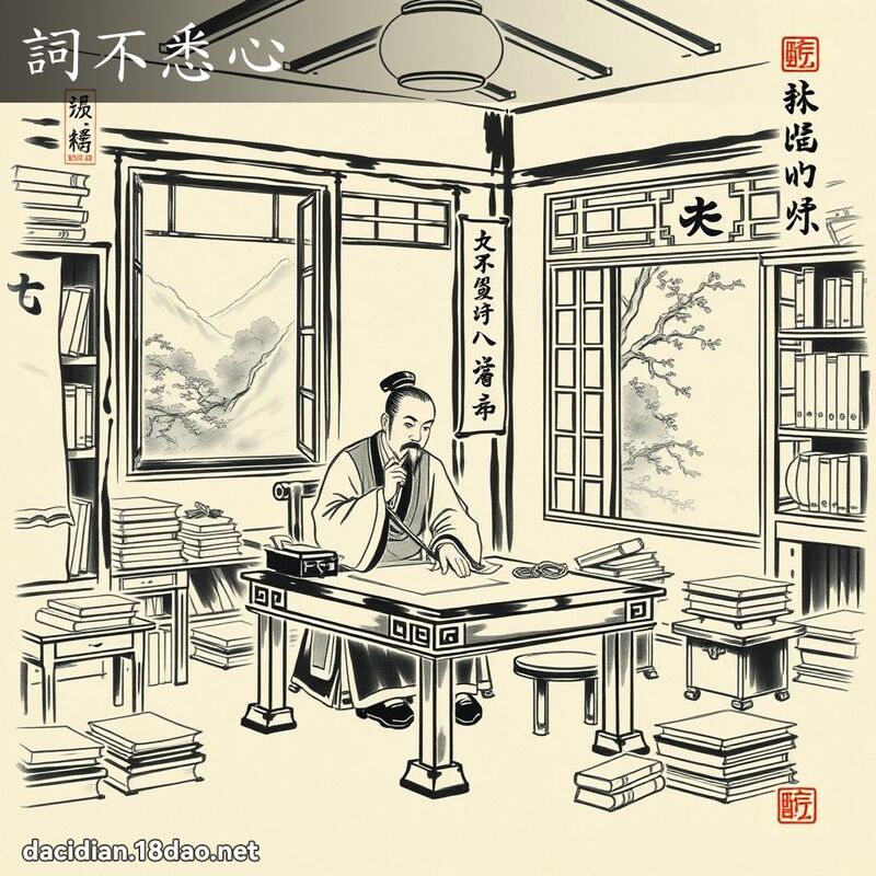 词不悉心 配图