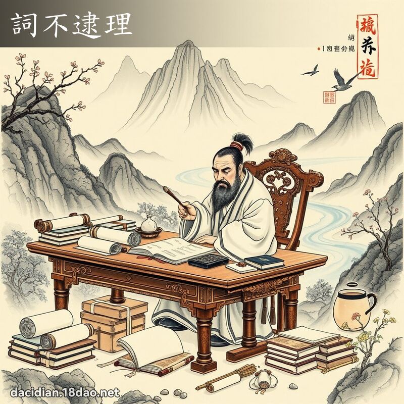 词不逮理 配图