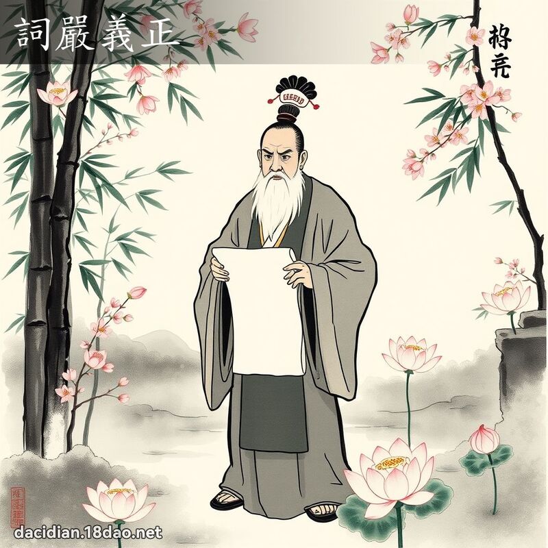 词严义正 配图