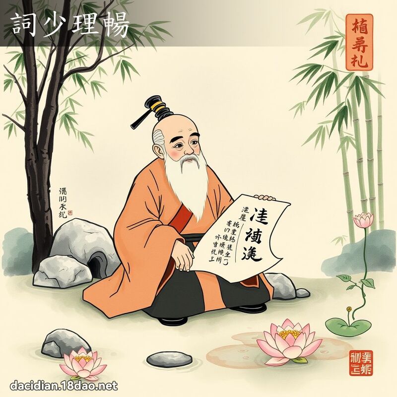 词少理畅 配图