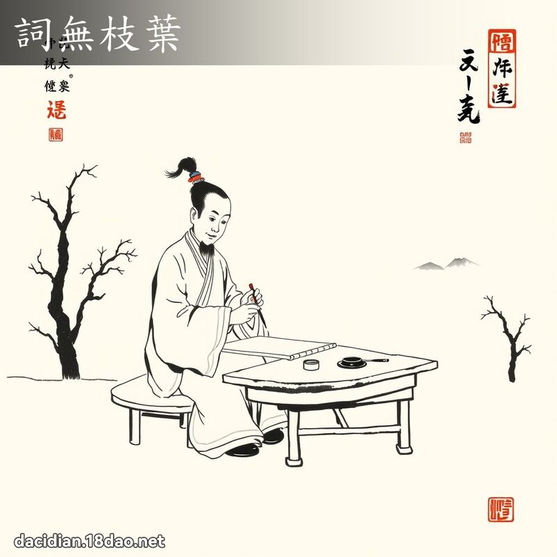 词无枝叶 配图