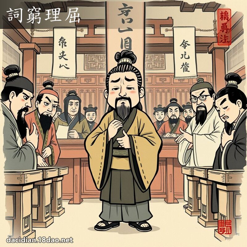 词穷理屈 配图