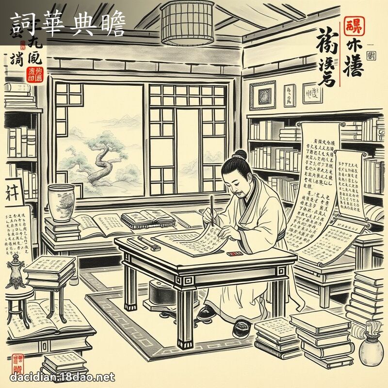 词华典瞻 配图