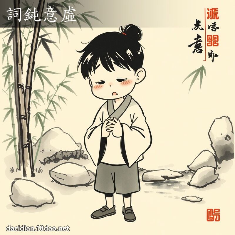 词钝意虚 配图