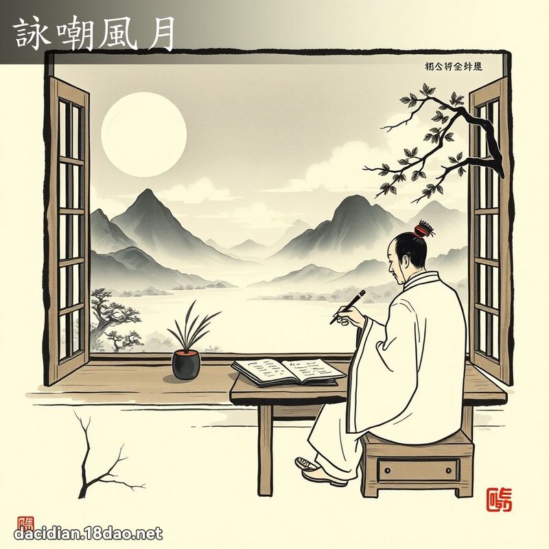 咏嘲风月 配图