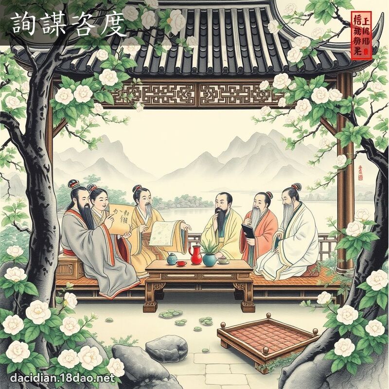 询谋咨度 配图
