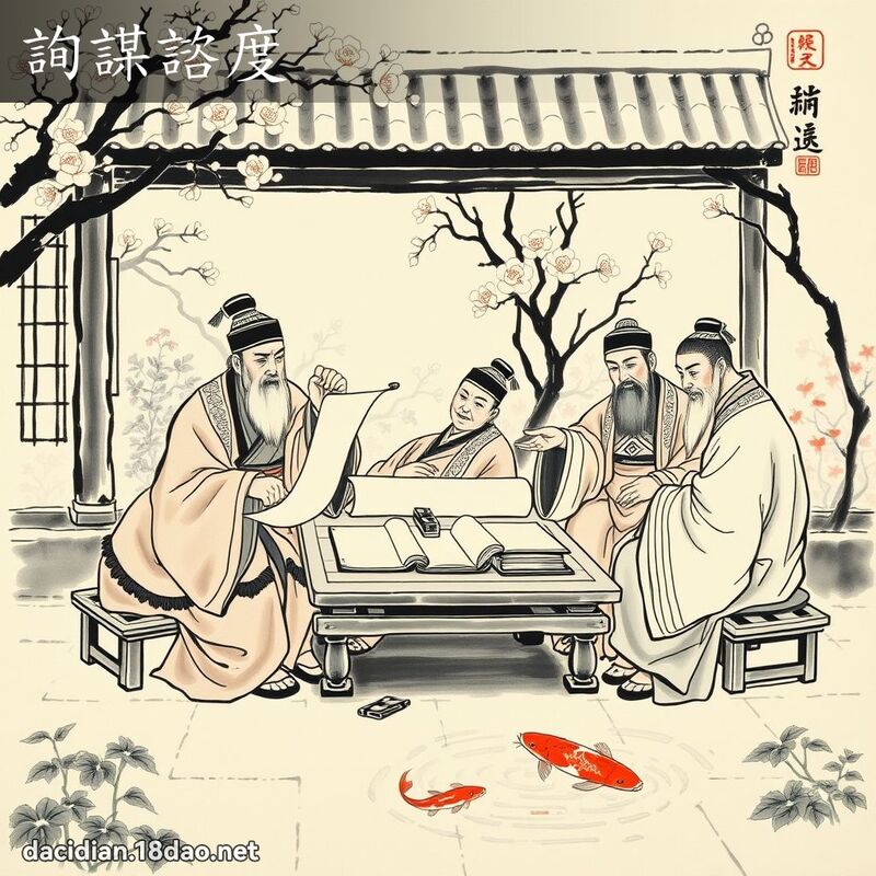 询谋諮度 配图