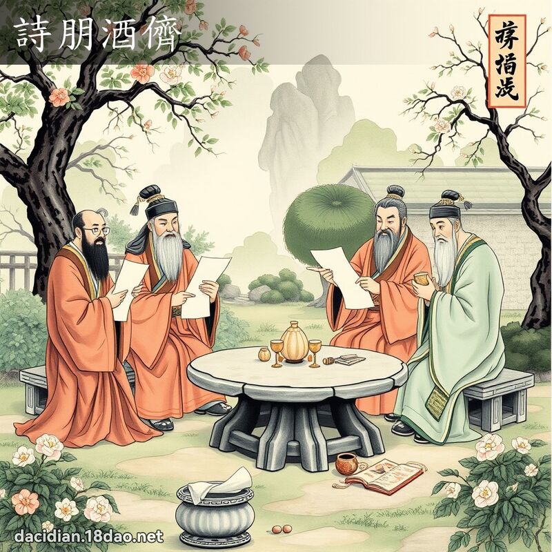 诗朋酒儕 配图
