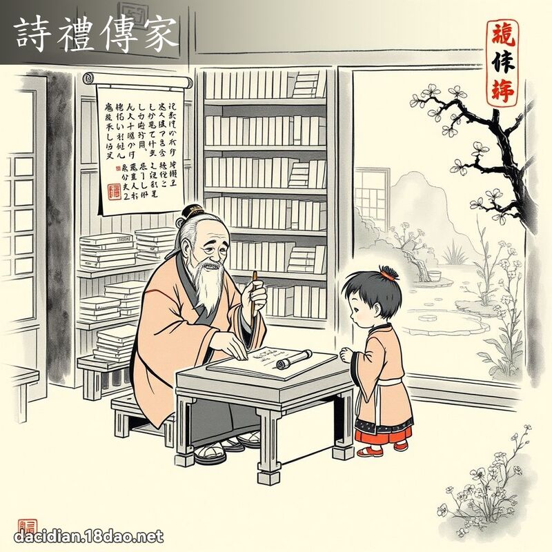诗礼传家 配图