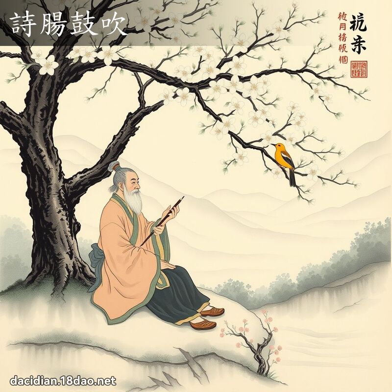 诗肠鼓吹 配图