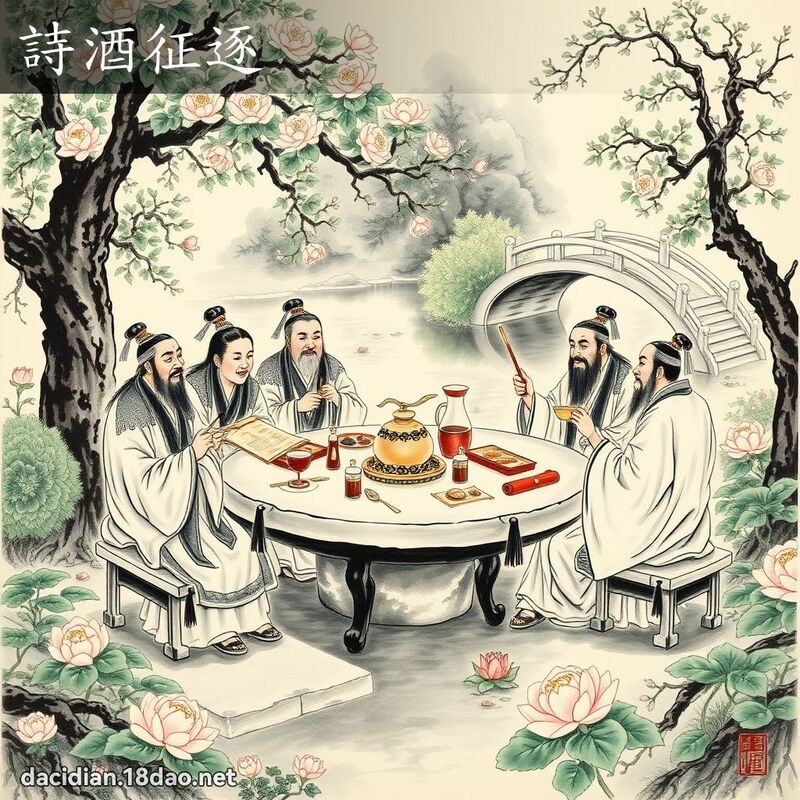 诗酒征逐 配图