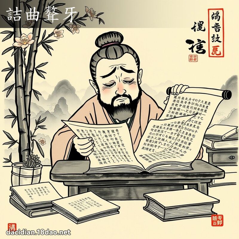 詰曲聱牙 配图