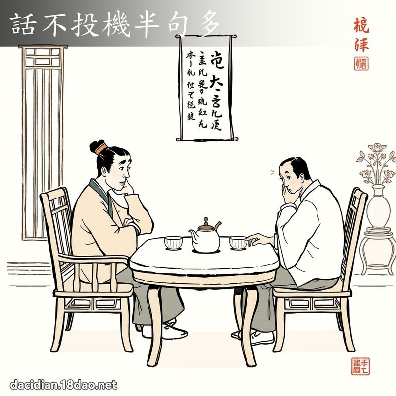 话不投机半句多 配图