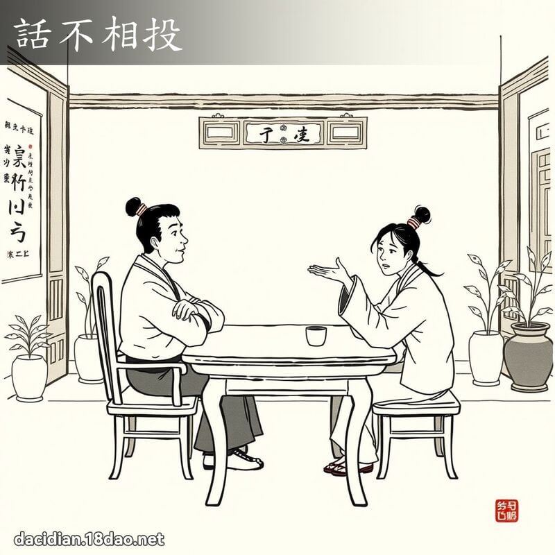 话不相投 配图