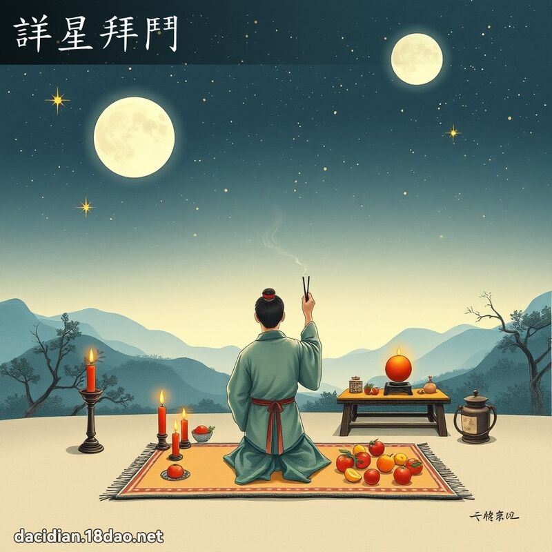 详星拜斗 配图