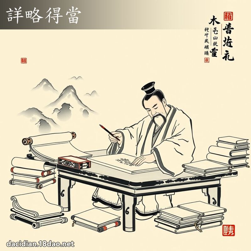 详略得当 配图