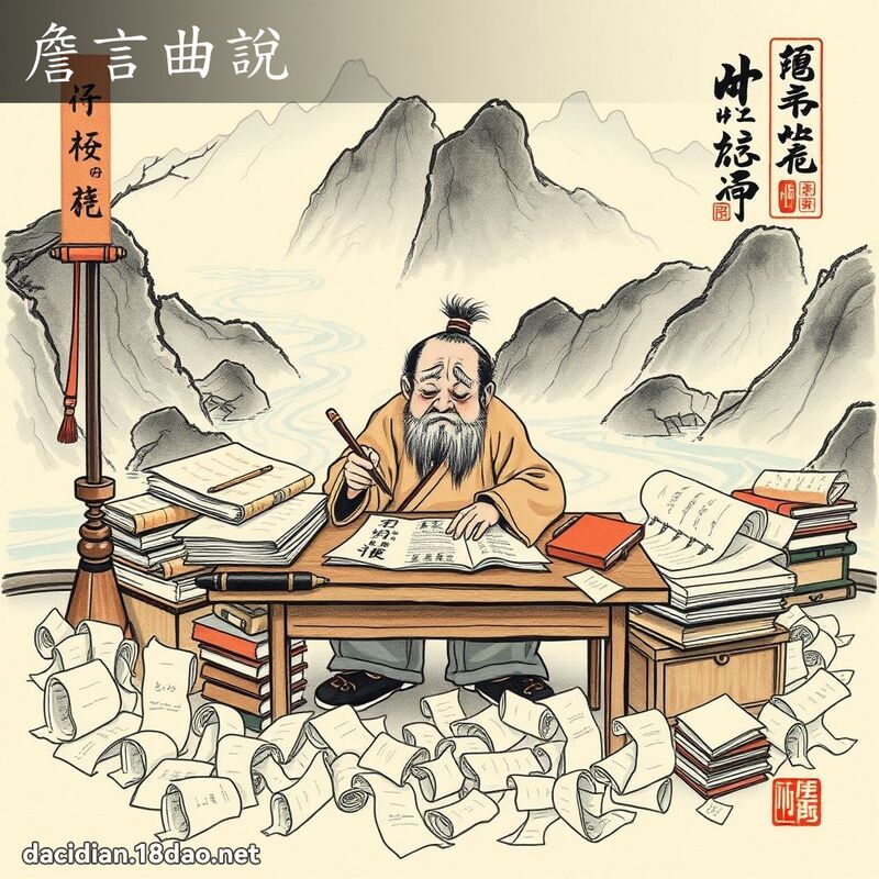 詹言曲说 配图