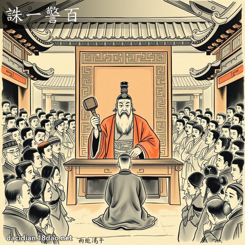 诛一警百 配图