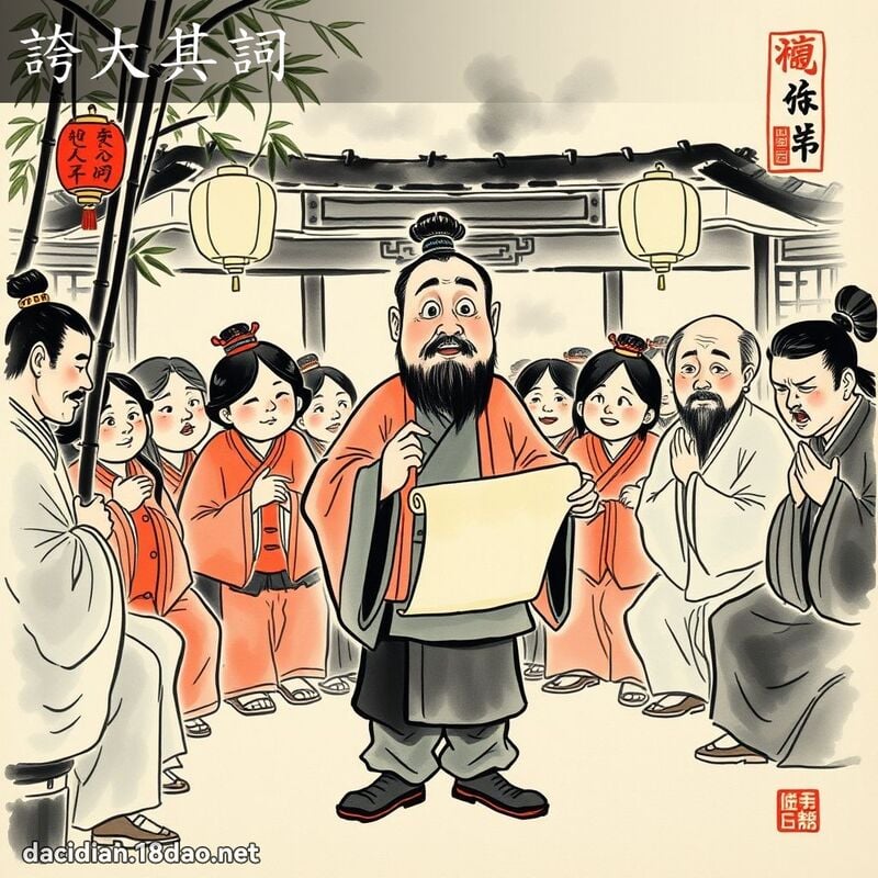 夸大其词 配图