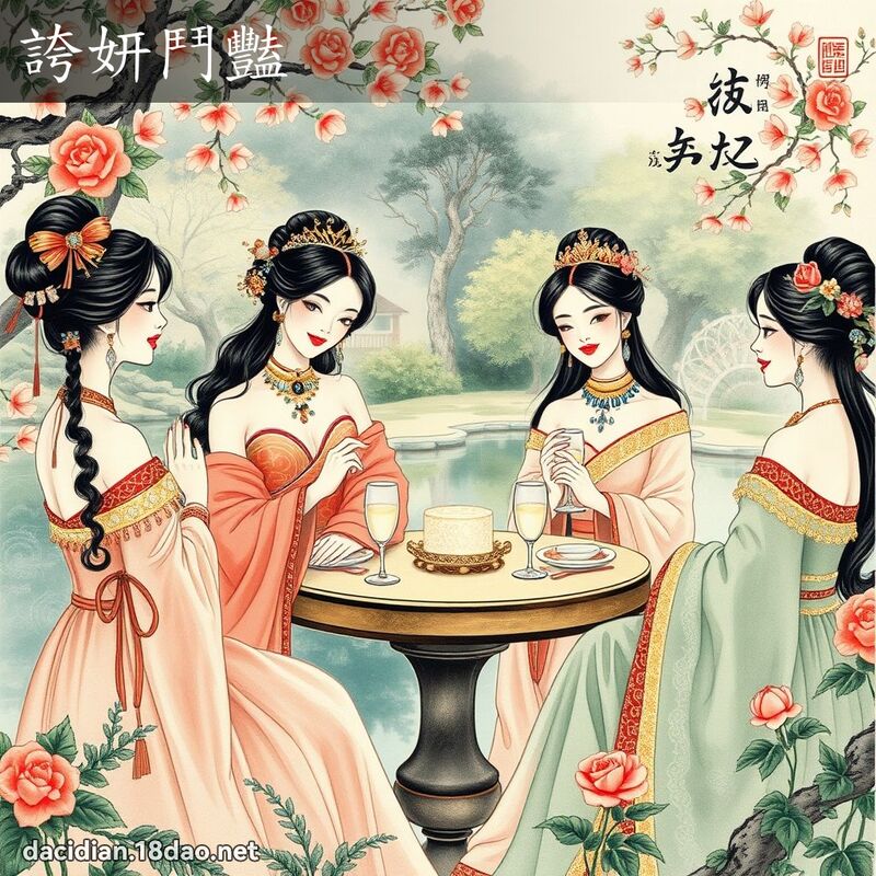 夸妍斗艳 配图