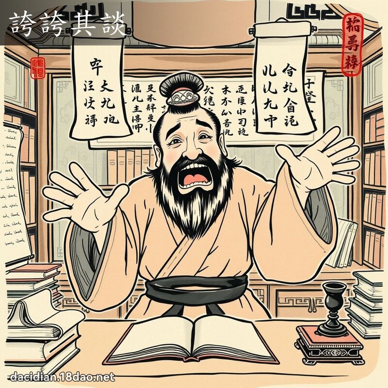 夸夸其谈 配图