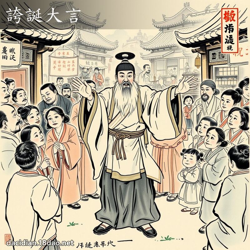 夸诞大言 配图
