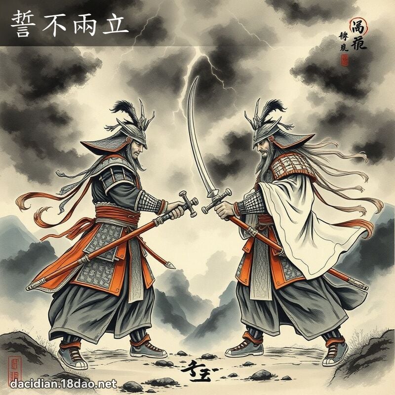 誓不两立 配图