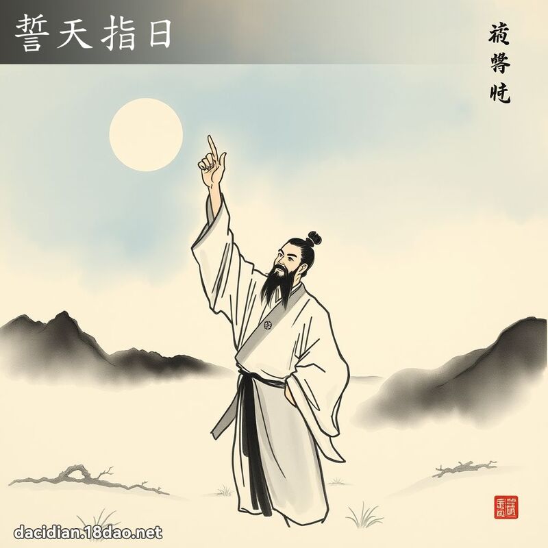 誓天指日 配图
