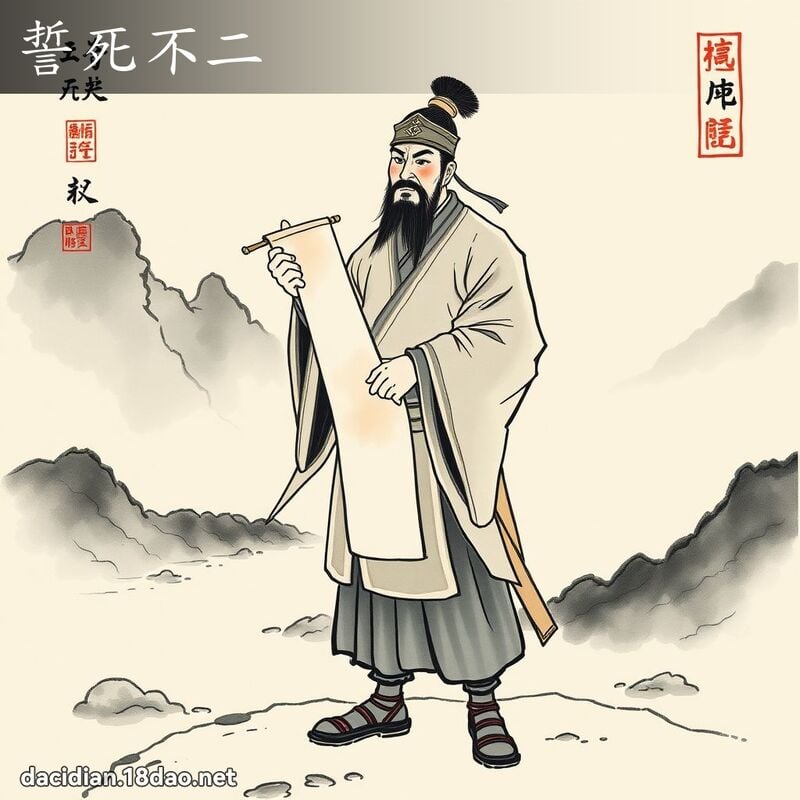 誓死不二 配图