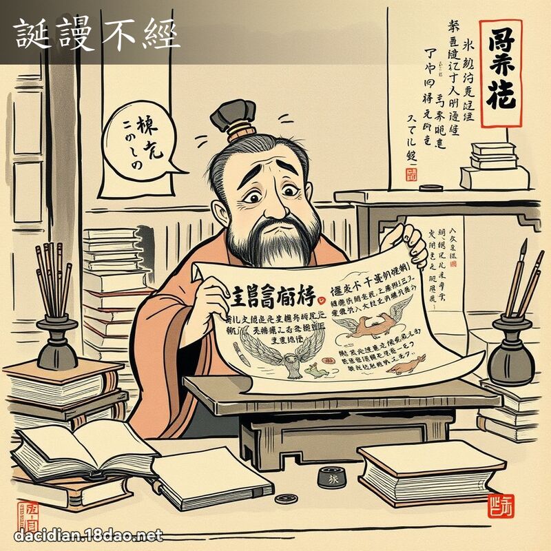 诞谩不经 配图