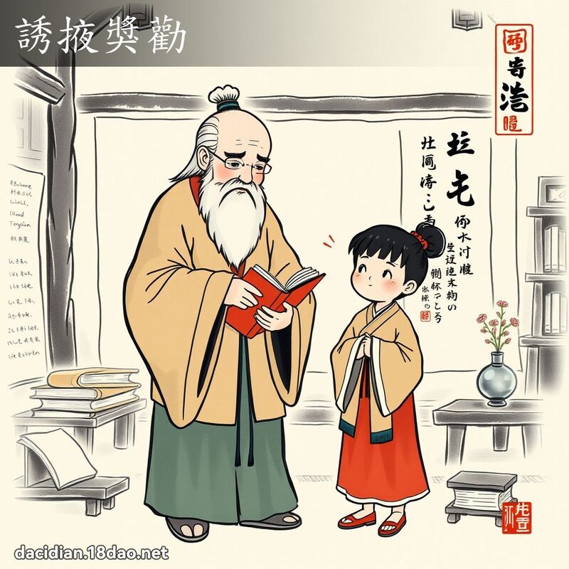 诱掖奖劝 配图