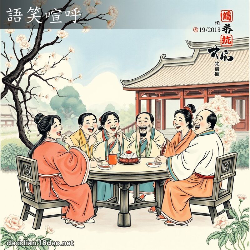 语笑喧呼 配图