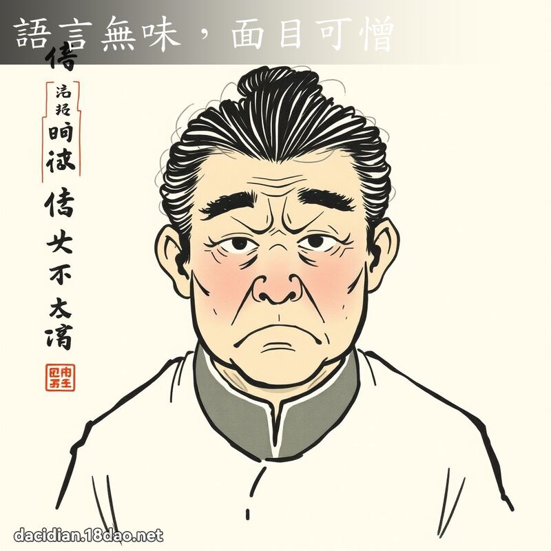语言无味,面目可憎 配图