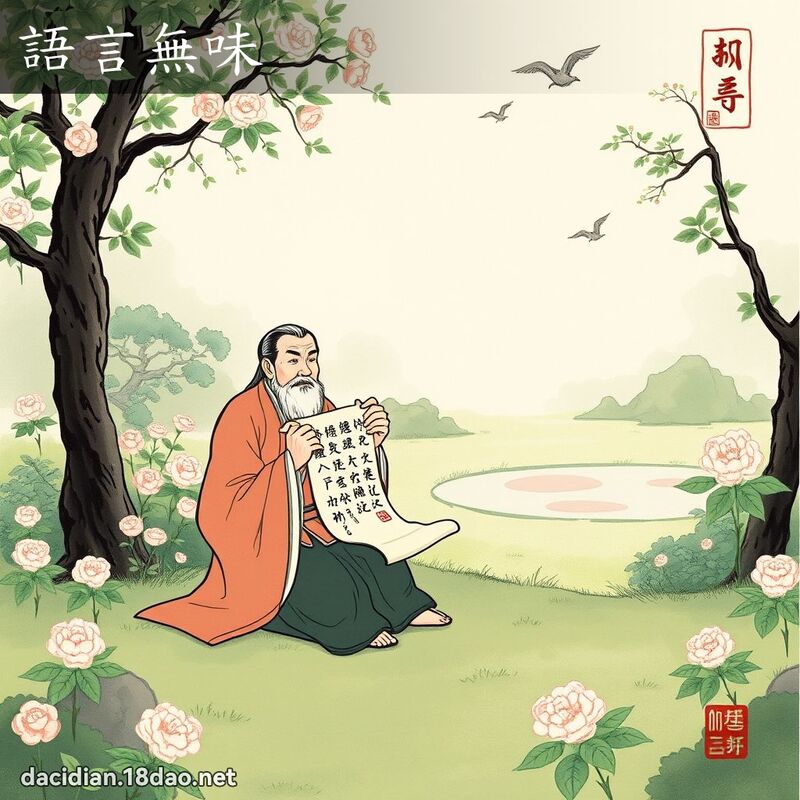 语言无味 配图