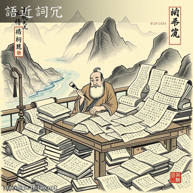 语近词冗 配图