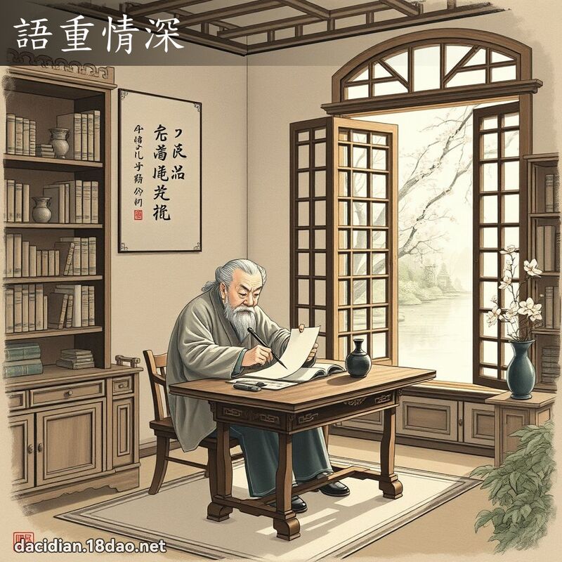 语重情深 配图