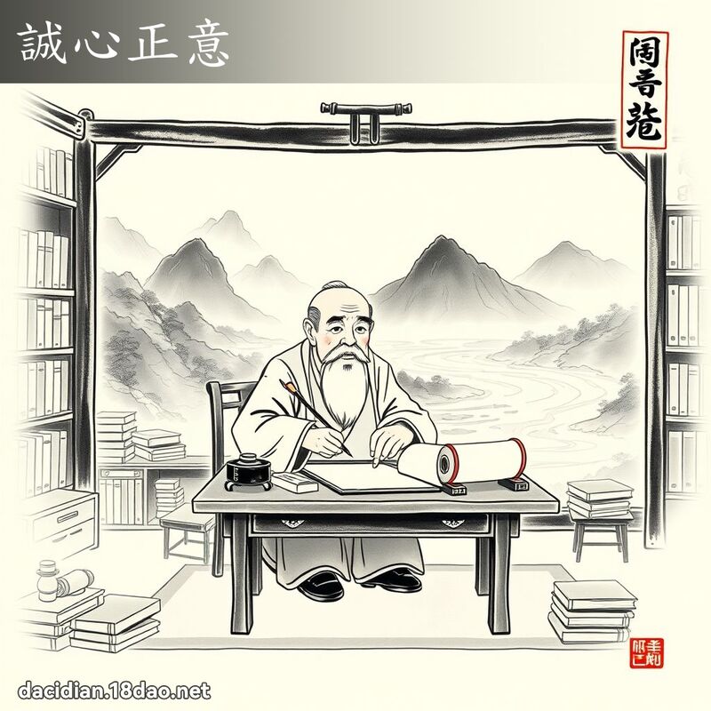 诚心正意 配图
