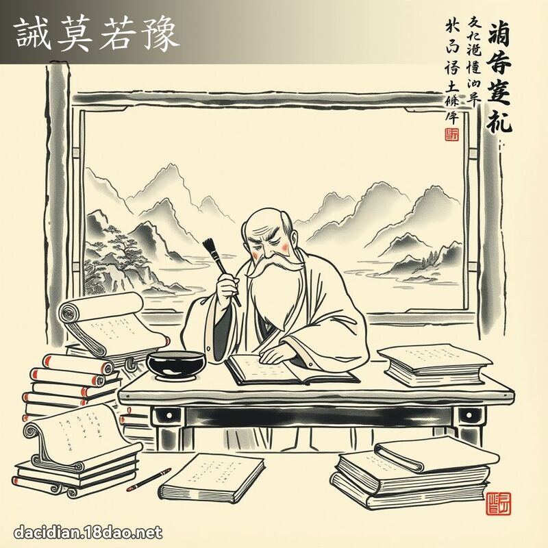 诫莫若豫 配图