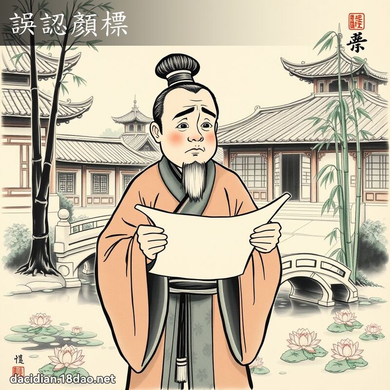 误认顏標 配图